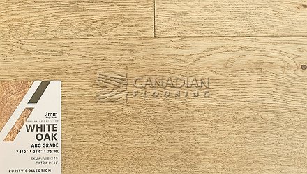 Engineered European Oak, GreenTouch, Purity Collection, 7-1/2" x 3/4"  <br> Color:  Tatra Peak