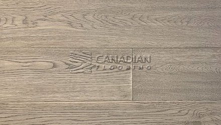 White Oak, CanfloorHand-Scraped, 6.5" x 3/4"Color:  Shorline Grey Engineered flooring