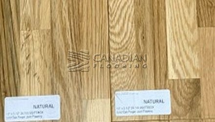 Solid Finger-Joint Flooring, White Oak 5-1/2" x 1/2" Color:  Natural Hardwood flooring