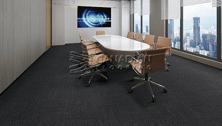 Carpet Tile Flooring Canmore 2200 Series<br>Color: Iron Clad