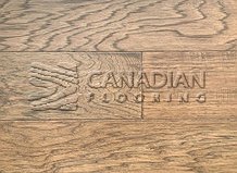 Hickory, Canfloor, 6.5" x 3/4", Hand-Scraped & DistressedColor:  Bronze

                                 Engineered Flooring Regina