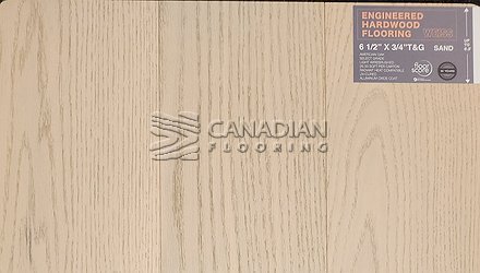 Engineered White OakWeiss, 6.5" x 3/4"Color: Sand Engineered flooring