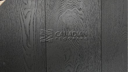 Engineered European White Ash, 7-1/2" x 3/4"<br> Color: Ebony