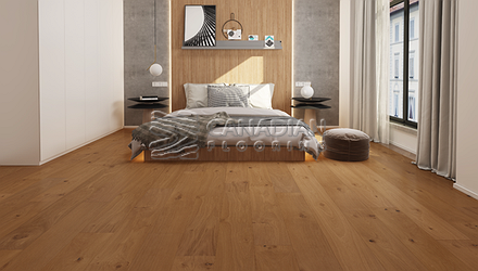 Engineered Flooring, White Oak, Biyork, 8-1/2" x 3/4" <br> Color:   Messier