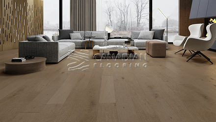Engineered White Oak,  Biyork, 7-1/2" x 3/4" Color: Escarpment Engineered flooring
