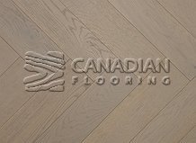 White Oak, Grandeur, 5" x 3/4", Herringbone Collection Color: Tundra

                                 Engineered Flooring Markham